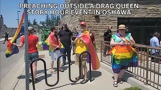 PREACHING OUTSIDE DRAG QUEEN STORY HOUR EVENT