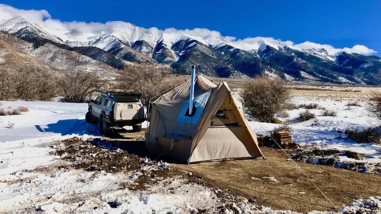 LIVESTREAM from Winter Camp: Winds are picking up, snowstorm is here