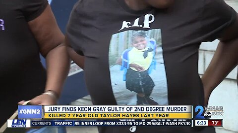 Keon Gray found guilty of second degree murder in death of Taylor Hayes