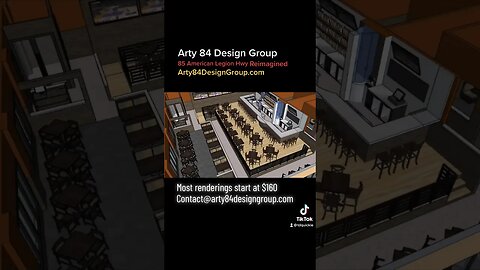 85 American Legion Highway Reimagined - Arty 84 Design Group #bar #design #3dmodel #resturant