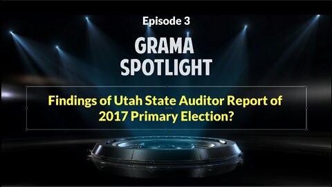 What did the Utah State Auditor find in the 2017 Primary Election?