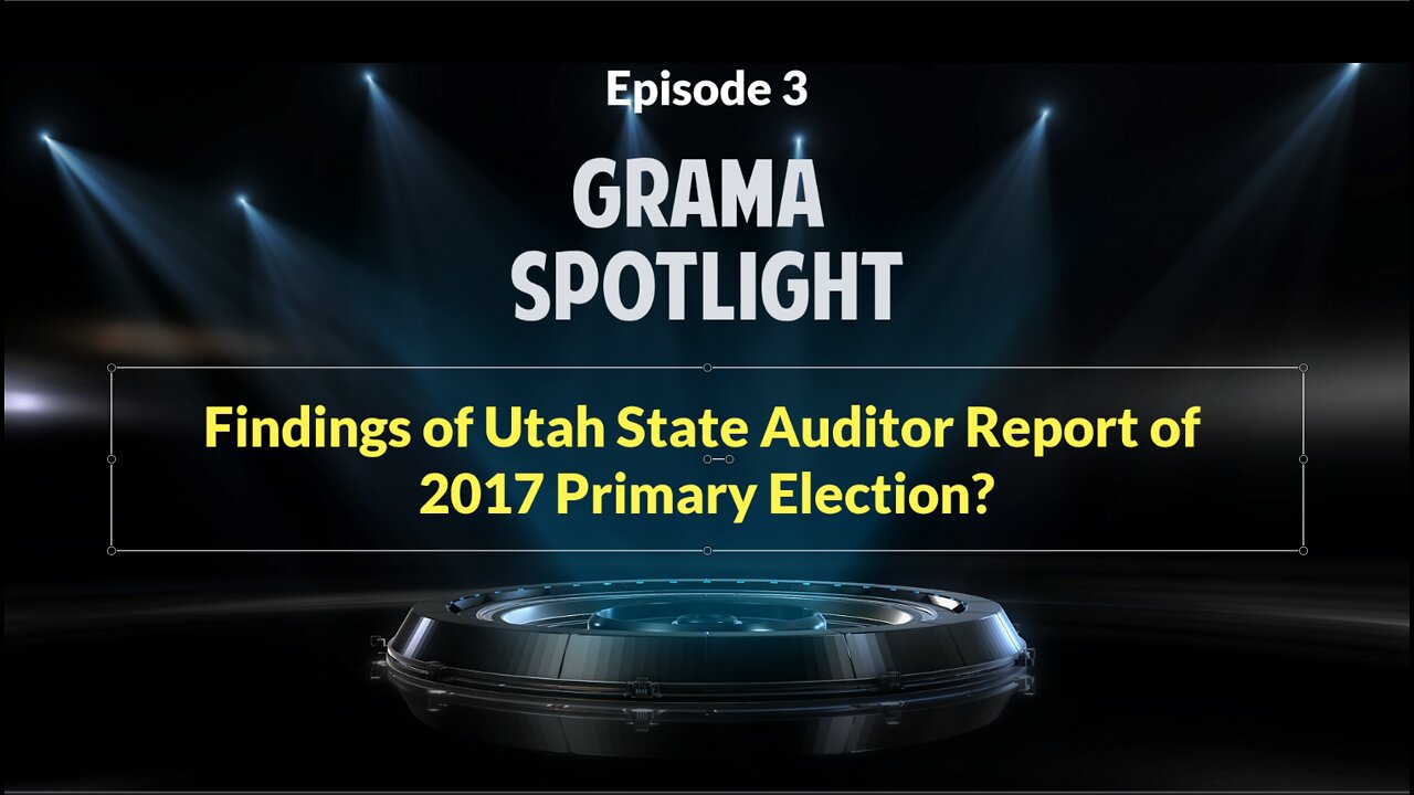 What did the Utah State Auditor find in the 2017 Primary Election?