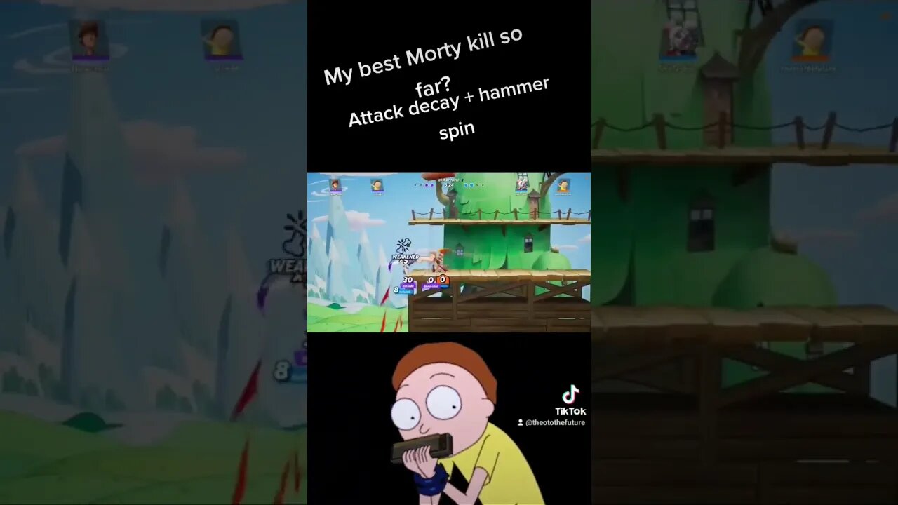 Morty RIDICULOUS Double Knockout In MultiVersus (Best Kills)