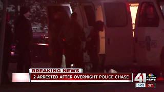 2 arrested after police chase through several cities