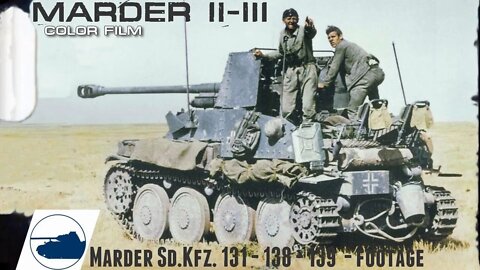 WW2 Color footage Marder II - III.