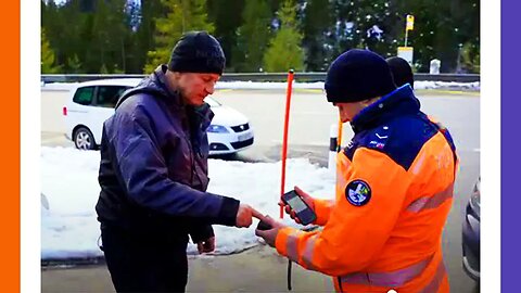 Davos Cops Checking Fingerprints To Enter 🟠⚪🟣 NPC Global