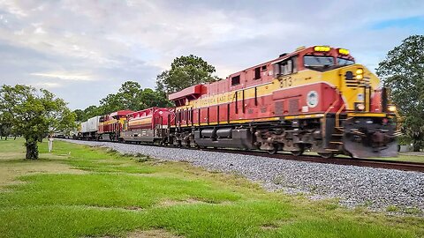 Florida East Coast Railway 107 and 206 Trains at Daytona Beach Golf Club May 25 2023 #railfanrob