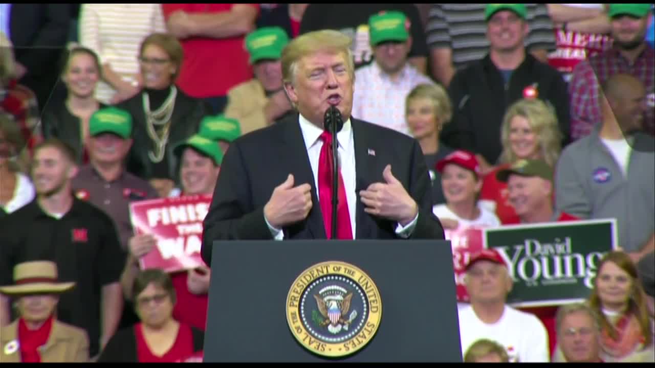 President Trump talks about job statistics for minorities