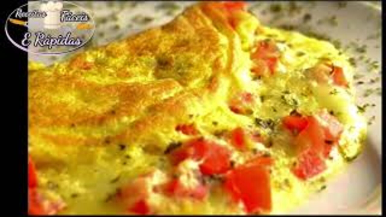 Fazer Omelete Simples Fácil e Rápido Gastando Bem Pouco