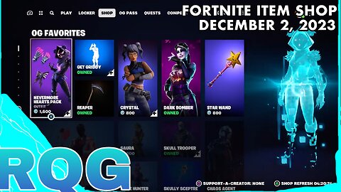 THE SHOP IS THE SAME:( FORTNITE ITEM SHOP (December 2, 2023)