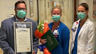 Rep. Chris Latvala gives nurses prestigious award for providing extraordinary care