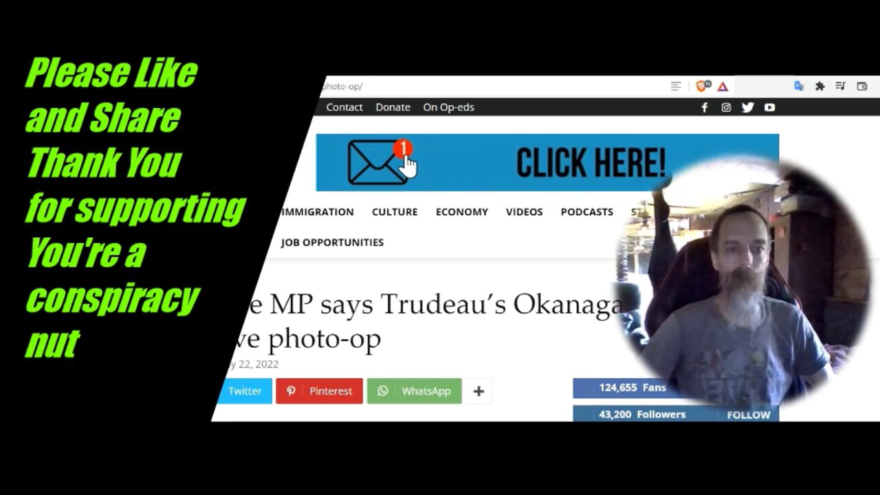 TRUDEAU WASTES MONEY ON PHOTO OPS WHILE PEOPLE ARE DYING AND BEING FORCED TO COMPLY WITH TYRANNY