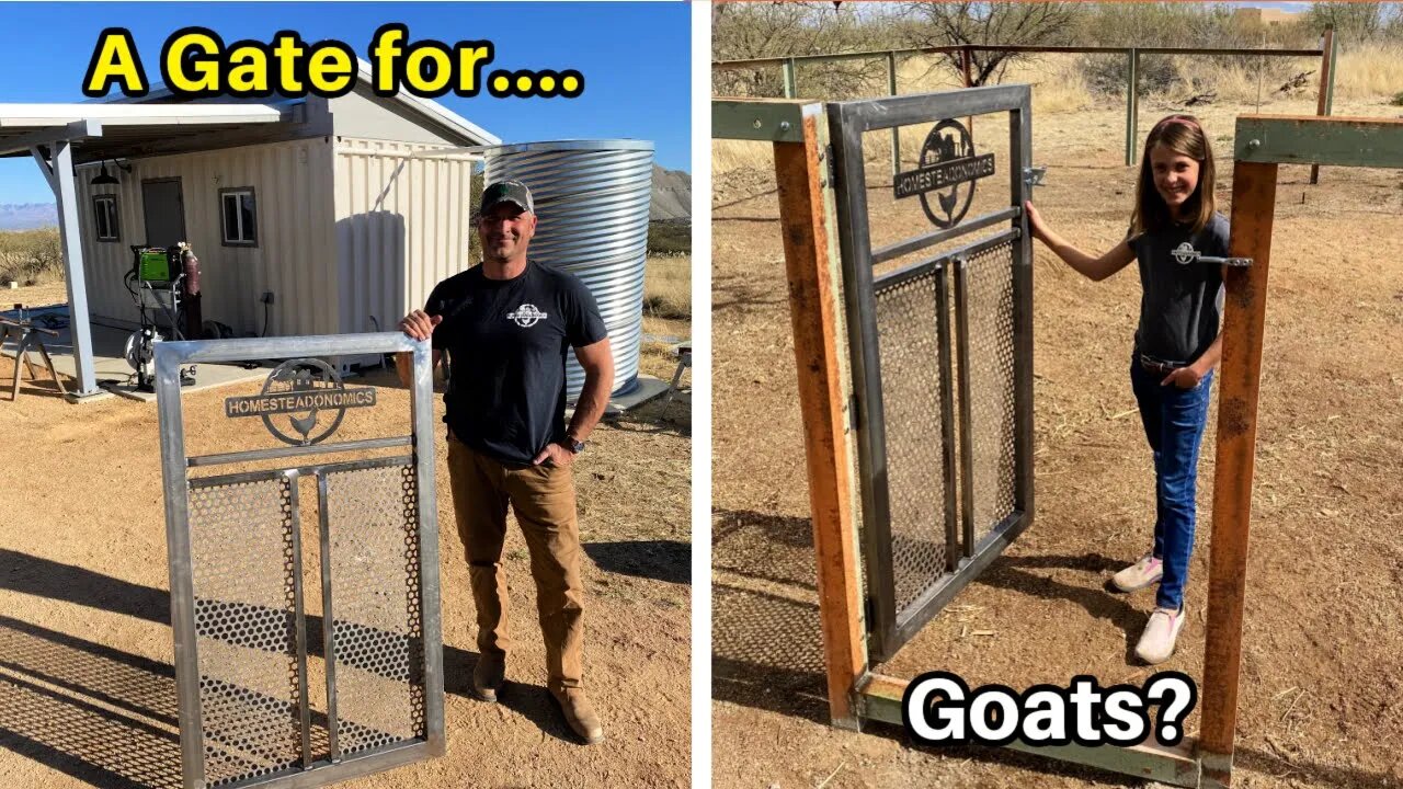 Making a DIY Welded Gate for a Goat Pen (Goat Project Pt 1)