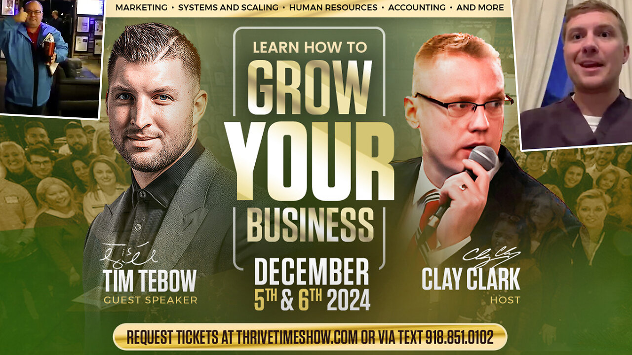 Business Podcast | Why It's Not How Much Money You Make, It's How Much You Keep + Celebrating 7 Clay Clark Client Success Stories + Join Tim Tebow At Clay Clark's Dec. 5-6 Business Growth Workshop!!!