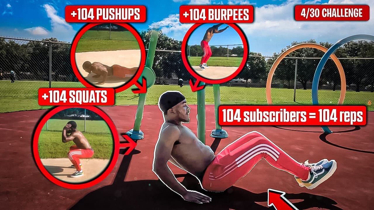 104 Subscribers = 104 Reps | 30 Days Challenge | DAY 4