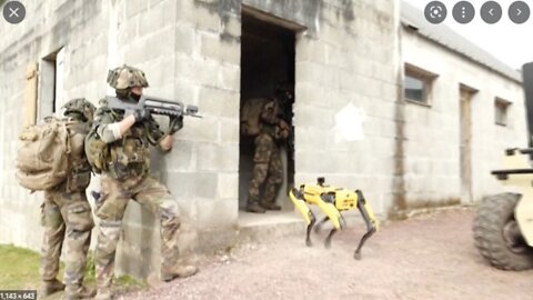 ROBOT DOG armed with a SHOTGUN