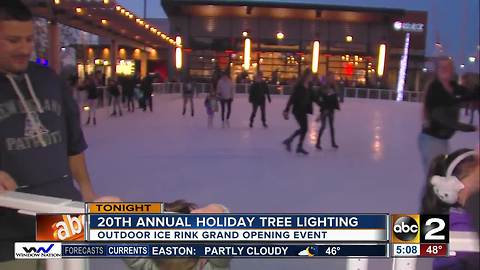 White Marsh holds 20th annual tree-lighting, grand opening of new ice rink