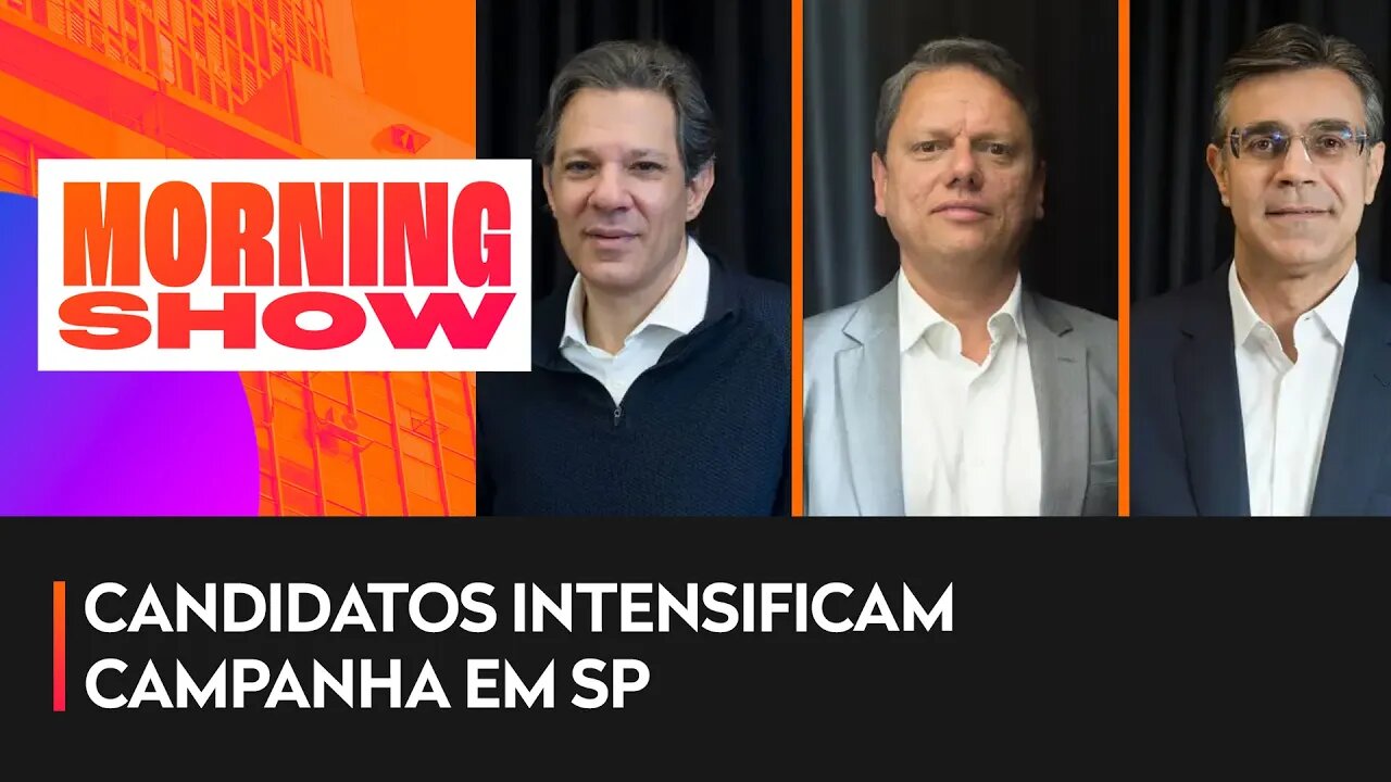 Datafolha em São Paulo: Haddad tem 36%, Tarcísio, 22%, Rodrigo, 19%