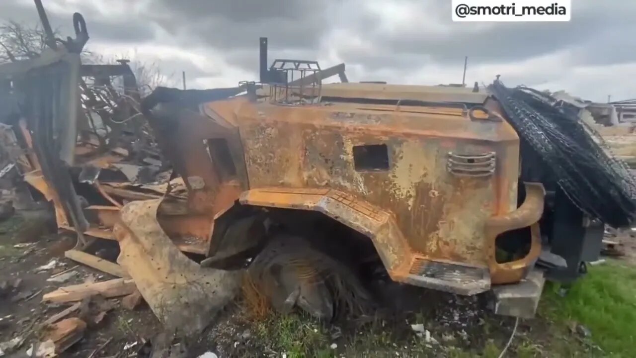 Russian MoD published video of several destroyed, damaged and abandoned Ukrainian military vehicles