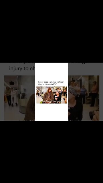 Johnny Depp Explains What Happened to his Finger (to kids)