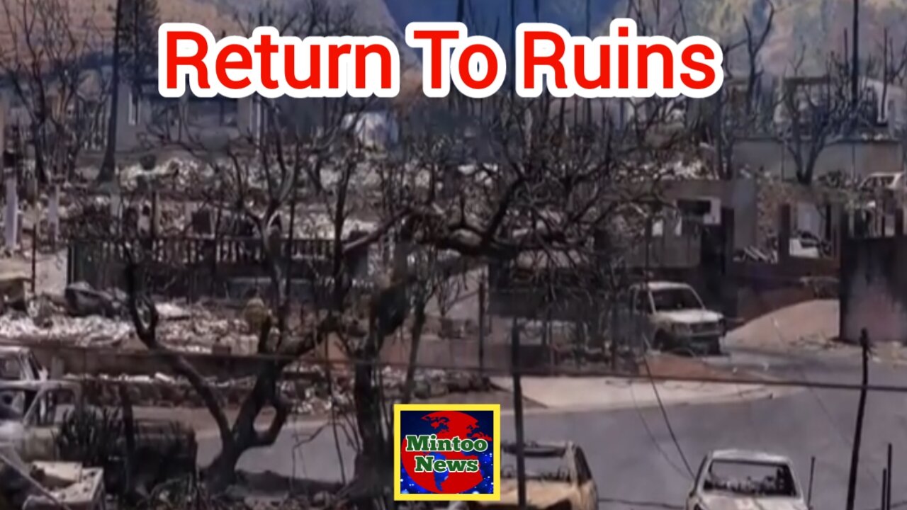 Maui residents return home for the first time since fire