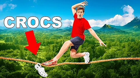 I Tried Extreme Sports in Crocs! | ben azelart |