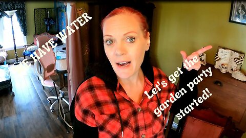 #GardenLife #homestead Rebellion Garden Lets get the garden party started and THERE IS WATER!!!!!!