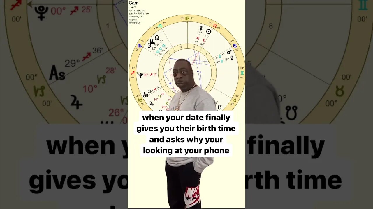 when you finally see their birth chart