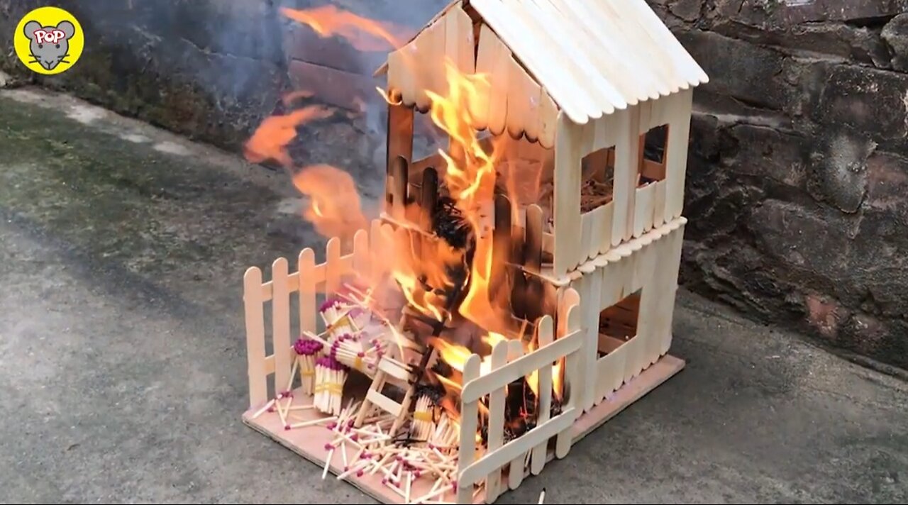 Burning matches