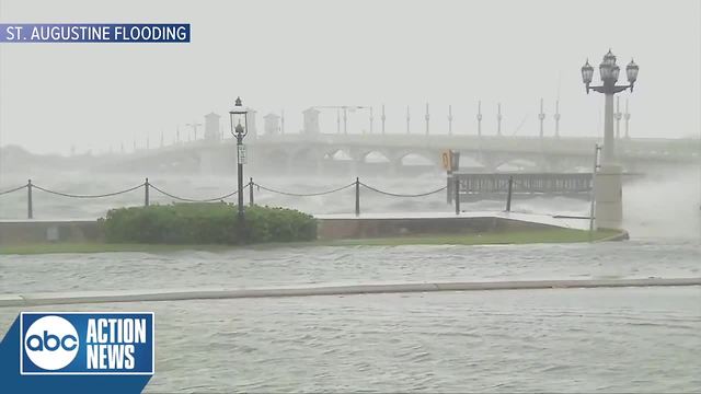 Flooding in St. Augustine due to bands from Irma