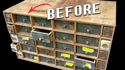 The MOST Drawers I've Ever Restored.. Rustic Apothecary Restoration