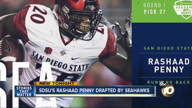 SDSU's Rashaad Penny drafted by Seahawks