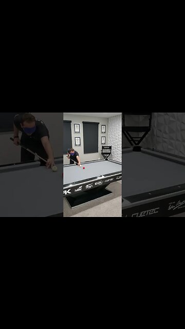 NO LOOK challenge! FUN one to TRY :)🎱 #billiards #shorts