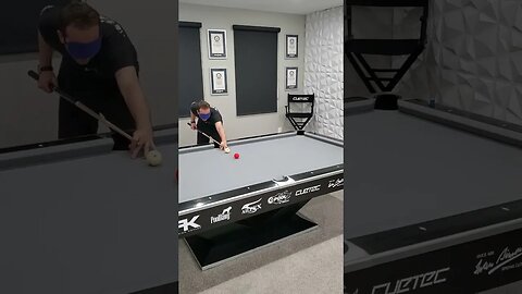 NO LOOK challenge! FUN one to TRY :)🎱 #billiards #shorts