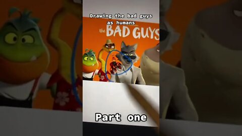 Drawing the bad guys as humans Video By rariarts #Shorts