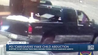 'Caregivers' fake abduction to get stolen truck back