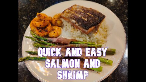 Grilled Salmon and Shrimp on the Pit Boss Griddle
