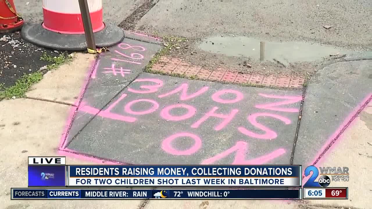 No Shoot Zone and community team up to collect donations for toddlers shot in SW Baltimore