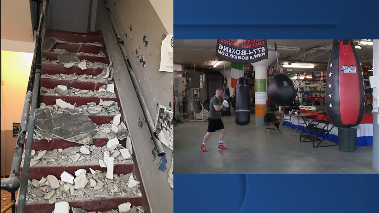 Boxing gym's owner said building is falling apart