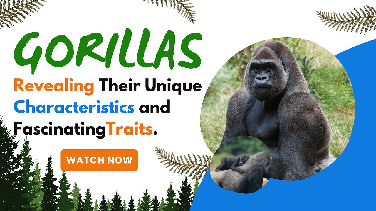 Gorillas, Revealing Their Unique Characteristics and Fascinating Traits.