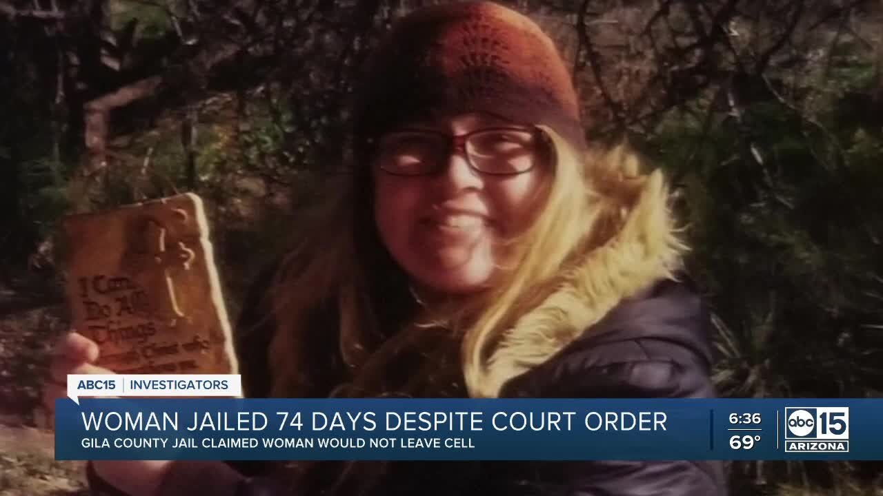 Woman with mental health issues jailed 74 days despite court order
