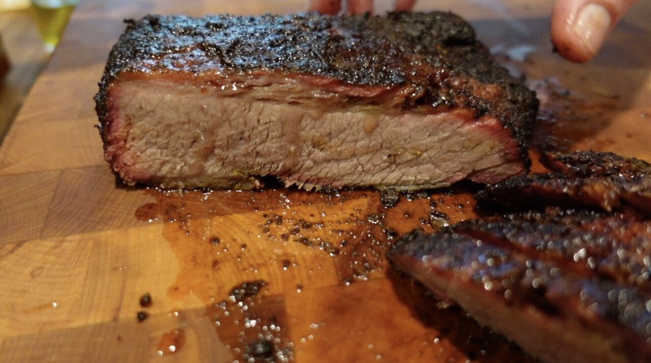 Overnight Smoked Beef Brisket - Tommy Smoker