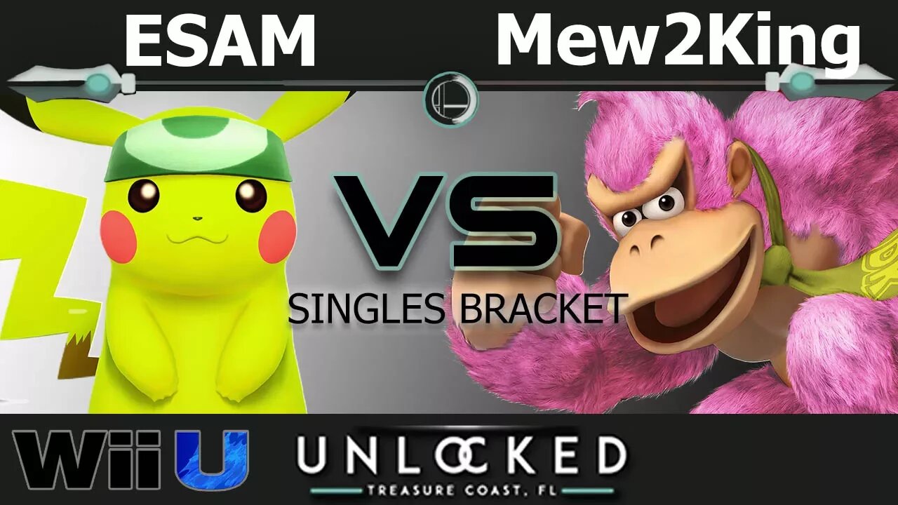 PG|ESAM (Pikachu) vs. MVG FOX|Mew2King (Cloud & Donkey Kong) - Wii U Singles Top 16 - Unlocked