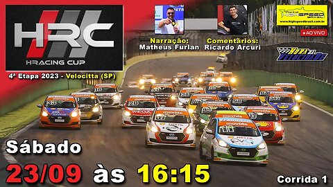 🔴 HRACING CUP | Corrida 1 | 4ª Etapa 2023 | Velocitta (SP) | Ao Vivo