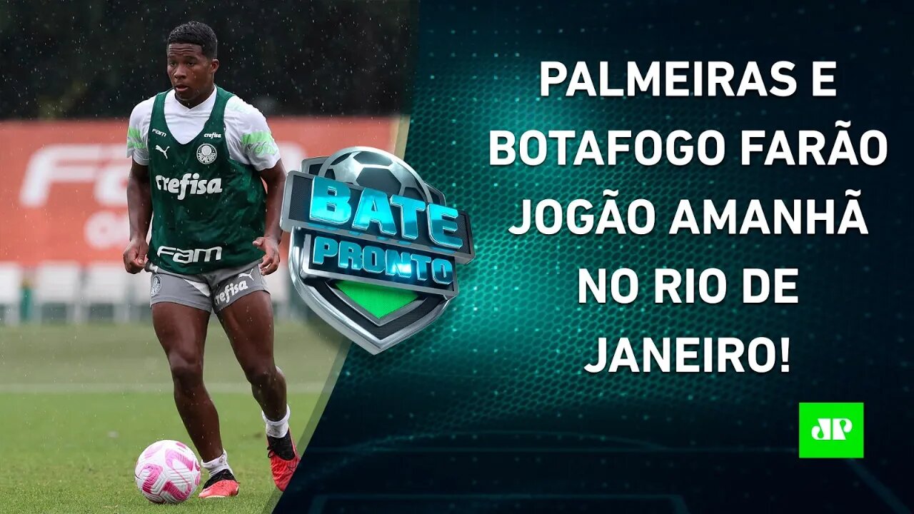 Palmeiras e Botafogo SE PREPARAM para JOGÃO DE AMANHÃ; Messi GANHA a 8ª BOLA DE OURO! | BATE PRONTO