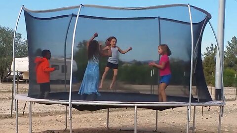 Grandma Bonnie Got the Kids a Trampoline