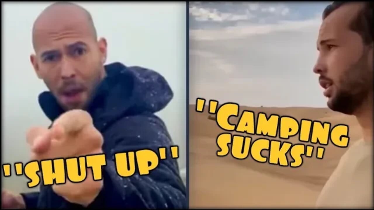 Girlfriend REACTS to Andrew Tate's CAMPING Trip