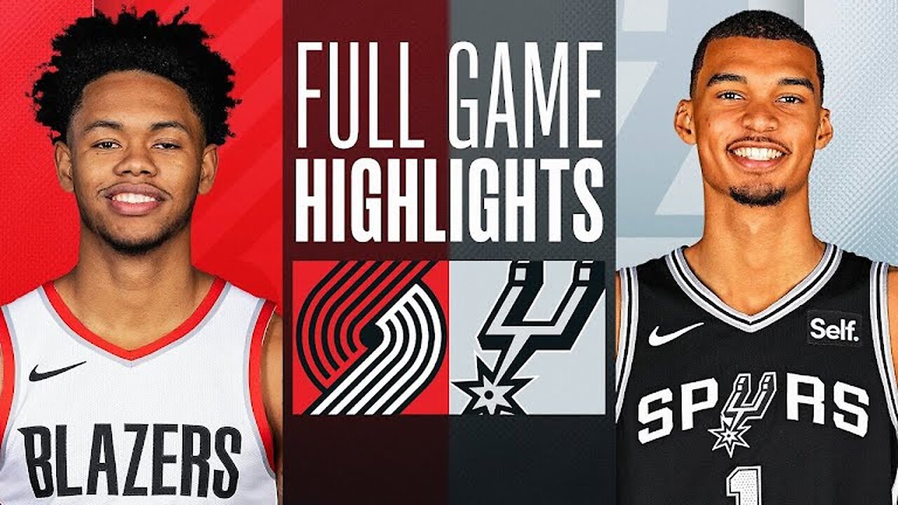 NBA Spurs vs Trail Blazers 116 - 100