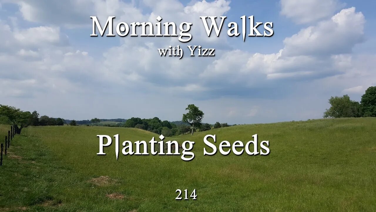 Morning Walks with Yizz 214 - Planting Seeds