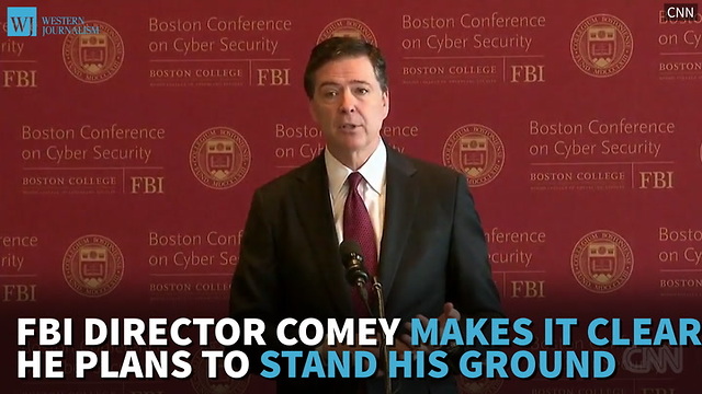 FBI Director Comey Makes It Clear He Plans To Stand His Ground